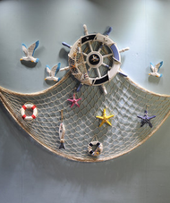 Decorative sea nets and fishing nets